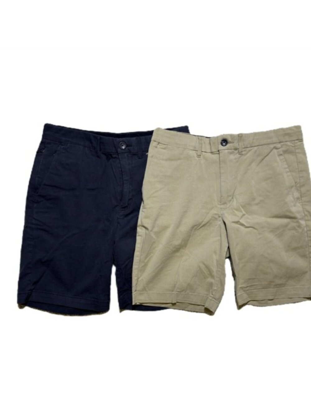 Goodfellow & Co Shorts , adj. Waist, 9" Inseam, Size 30 - 2 Pair (Black & Khaki)